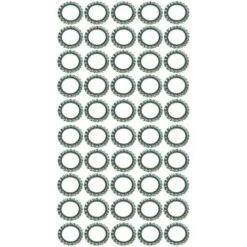 50x Rondelle évantail Plate à Denture Extérieure Rondelle Frein Dentelée En Acier Zingué DIN 6798 Forme A Dent Blocage Fixation Vis Boulon Quincaillerie Electricité, M12x20,5x1mm