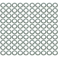 100x Rondelle évantail Plate à Denture Extérieure Rondelle Frein Dentelée En Acier Zingué DIN 6798 Forme A Dent Blocage Fixation Vis Boulon Quincaillerie Electricité, M8x15x0,8mm