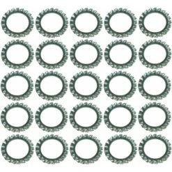 25x Rondelle évantail Plate à Denture Extérieure Rondelle Frein Dentelée En Acier Zingué DIN 6798 Forme A Dent Blocage Fixation Vis Boulon Quincaillerie Electricité, M14x24x1mm