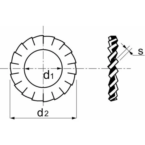 100x Rondelle évantail Plate à Denture Extérieure Rondelle Frein Dentelée En Acier Zingué DIN 6798 Forme A Dent Blocage Fixation Vis Boulon Quincaillerie Electricité, M5x10x0,6mm 4 100x Rondelle évantail Plate à Denture Extérieure Rondelle Frein Dentelée En Acier Zingué DIN 6798 Forme A Dent Blocage Fixation Vis Boulon Quincaillerie Electricité, M5x10x0,6mm – Image 2