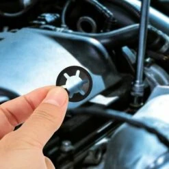 340pcs Starlock Rondelles, Rondelles De Verrouillage, Rondelles De Verrouillage, Vitesse Push Vitesse Clip Rondelles De Fixation - M3 / M4 / M5 / M6 / M8 / M10 / M12, Noir -Fischer Boutique 95231730 4