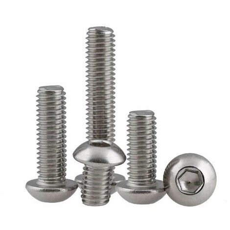 20PCS M420 A2 Bouton Hexagonal Intérieur En Acier Inoxydable / Dôme Vis Hexagonale 7 20PCS M420 A2 Bouton Hexagonal Intérieur En Acier Inoxydable / Dôme Vis Hexagonale – Image 5