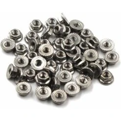 M8 Écrous De Blocage Hexagonaux à écrou à Collerette Acier Inoxydable (paquet De 50) - MODOU