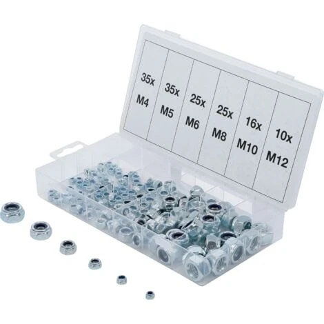 Coffret D' Ecrous Freins Nylstop Hexagonaux Metriques De M5 A M12 3 Coffret D' Ecrous Freins Nylstop Hexagonaux Metriques De M5 A M12
