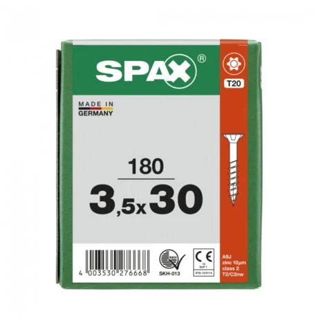 Vis Universelle T-STAR T20 Tête Fraisée Filetage Partiel (180 Pcs) WIROX - SPAX - 3,5 X 30 Mm 5 Vis Universelle T-STAR T20 Tête Fraisée Filetage Partiel (180 Pcs) WIROX - SPAX - 3,5 X 30 Mm – Image 3