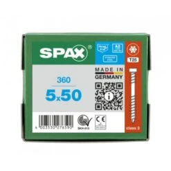 Vis Pour Terrasse à Tête Cylindrique Filetage De Fixation T-STAR Plus T25 Inox A2 (360 Pcs) SPAX - 5 X 50 Mm -Fischer Boutique 96413372 4