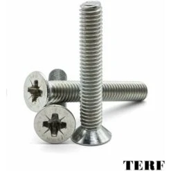 Lot De 25 Vis à Métaux à Tête Fraisée Pozi M4 (4 Mm) X 40 Mm Pozi à Double Tête Fraisée Plate (boulon) H68 -Fischer Boutique 96462345 5