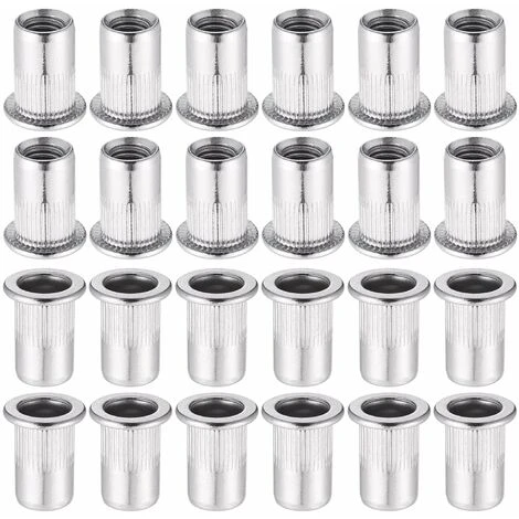 60 PCS M5/6/8 Acier Inoxydable 304 Rivet Écrou,Écrous à Sertir Rivet Écrou à Tête Plate Nutsert En Acier Écrou Outil Plat Tête Filetée Rivet Nutsert Ecrous De Rivet Insert Filetage Métrique H13 3 60 PCS M5/6/8 Acier Inoxydable 304 Rivet Écrou,Écrous à Sertir Rivet Écrou à Tête Plate Nutsert En Acier Écrou Outil Plat Tête Filetée Rivet Nutsert Ecrous De Rivet Insert Filetage Métrique H13