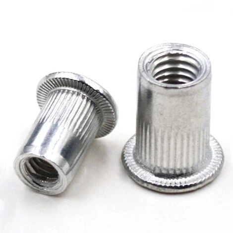 60 PCS M5/6/8 Acier Inoxydable 304 Rivet Écrou,Écrous à Sertir Rivet Écrou à Tête Plate Nutsert En Acier Écrou Outil Plat Tête Filetée Rivet Nutsert Ecrous De Rivet Insert Filetage Métrique H13 4 60 PCS M5/6/8 Acier Inoxydable 304 Rivet Écrou,Écrous à Sertir Rivet Écrou à Tête Plate Nutsert En Acier Écrou Outil Plat Tête Filetée Rivet Nutsert Ecrous De Rivet Insert Filetage Métrique H13 – Image 2