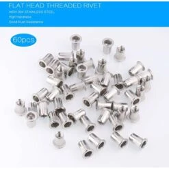 60 PCS M5/6/8 Acier Inoxydable 304 Rivet Écrou,Écrous à Sertir Rivet Écrou à Tête Plate Nutsert En Acier Écrou Outil Plat Tête Filetée Rivet Nutsert Ecrous De Rivet Insert Filetage Métrique H13 10 60 PCS M5/6/8 Acier Inoxydable 304 Rivet Écrou,Écrous à Sertir Rivet Écrou à Tête Plate Nutsert En Acier Écrou Outil Plat Tête Filetée Rivet Nutsert Ecrous De Rivet Insert Filetage Métrique H13 -Fischer Boutique 96462612 4
