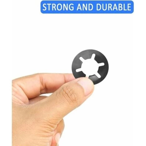 280 Pcs Rondelles De Blocage Rondelles De Verrouillage, Rondelles À Verrouillage Rapide De Rondelles De Verrouillage En Acier M3 M4 M5 M6 M8 M10 M12, 7Tailles, Noir 4 280 Pcs Rondelles De Blocage Rondelles De Verrouillage, Rondelles À Verrouillage Rapide De Rondelles De Verrouillage En Acier M3 M4 M5 M6 M8 M10 M12, 7Tailles, Noir – Image 2