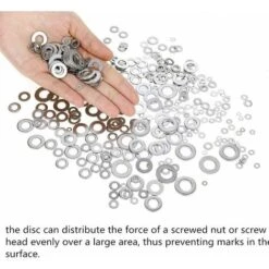 Rondelles Plates En 304 Acier Inoxydable Assortiment, Rondelles Metal, Joint Vidange, Rondelles Gonds De Porte, Rondelles Assortiment De Lave-mains (M2 M2.5 M3 M4 M5 M6 M8 M10)(360pcs) -Fischer Boutique 97447956 4