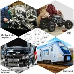 Rondelles Plates En 304 Acier Inoxydable Assortiment, Rondelles Metal, Joint Vidange, Rondelles Gonds De Porte, Rondelles Assortiment De Lave-mains (M2 M2.5 M3 M4 M5 M6 M8 M10)(360pcs) -Fischer Boutique 97447956 5