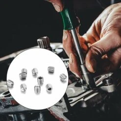 Vis Sans Tête En Acier Inox, M3 M4 M5 M6 M8 Vis à Métaux, Assortiment Kit De Fixations Vis Pointeau（200Pcs) -Fischer Boutique 97447965 4