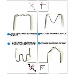 3 Pièces Baguette De Soudage Machine De Réparation D'ongles à Chaud Soudure En Plastique Cloueuse à Chaud Auto Réparation De Pare-chocs De Voiture Pré-coupé M-ongles 0.6mm -Fischer Boutique 97632583 3