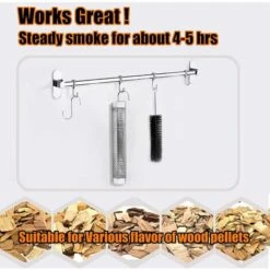 Tube De Fumée Pour Gril à Granulés Tube De Fumage Au Fromage Tube De Fumage à Froid En Acier Inoxydable Pour Granulés Fonctionne Avec Tous Les Grils à Charbon De Bois Ou Fumoirs électriques -Fischer Boutique 97641912 5