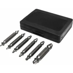 ValueHall Extracteur De Vis Endommagé 6 Pièces Endommagé Vis Extracteurs En Acier HSS 4341 Décapant De Vis Dureté 63 HRC Extracteur De Vis Dénudé Pour Vis Cassée Ou Endommagés V8A02