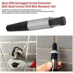 Extracteur De Vis,Extracteurs De Vis Coffret De 5pcs Endommagées Vis D'extraction De Boulons En Acier Au Chrome Vanadium,Jeu D'Extracteurs De Goujons 11 Extracteur De Vis,Extracteurs De Vis Coffret De 5pcs Endommagées Vis D'extraction De Boulons En Acier Au Chrome Vanadium,Jeu D'Extracteurs De Goujons -Fischer Boutique 97848829 5