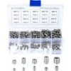 200 Pièces Vis Sans Tête En Acier Inox, M3 M4 M5 M6 M8 Vis à Métaux, Assortiment Kit De Fixations Vis Pointeau -Fischer Boutique 98042996 1