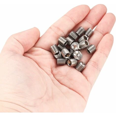 200 Pièces Vis Sans Tête En Acier Inox, M3 M4 M5 M6 M8 Vis à Métaux, Assortiment Kit De Fixations Vis Pointeau 5 200 Pièces Vis Sans Tête En Acier Inox, M3 M4 M5 M6 M8 Vis à Métaux, Assortiment Kit De Fixations Vis Pointeau – Image 3