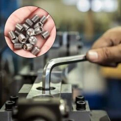 200 Pièces Vis Sans Tête En Acier Inox, M3 M4 M5 M6 M8 Vis à Métaux, Assortiment Kit De Fixations Vis Pointeau 9 200 Pièces Vis Sans Tête En Acier Inox, M3 M4 M5 M6 M8 Vis à Métaux, Assortiment Kit De Fixations Vis Pointeau -Fischer Boutique 98042996 4