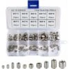 LECHUANG 200Pcs Vis Allen Acier Inoxydable Vis Sans Tête Hexagonale Set Métriques Accessoires Métalliques Professionnelles M3 M4 M5 M6 M8 -Fischer Boutique 98738795 1