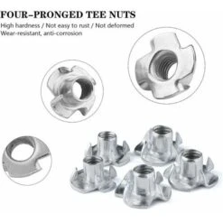 90pcs Ecrou En T 4 Griffes, Ecrous En T En Acier Au Carbone, M3/M4/M5/M6/M8, Travail Du Bois Meuble, Écrou Inserts En Acier Au Carbone T 9 90pcs Ecrou En T 4 Griffes, Ecrous En T En Acier Au Carbone, M3/M4/M5/M6/M8, Travail Du Bois Meuble, Écrou Inserts En Acier Au Carbone T -Fischer Boutique 98760183 3