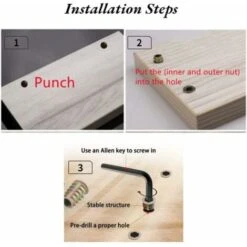 Pack De 20 Pièces M8 Écrou Hexagonal Fileté En Alliage De Zinc, Écrous D'Insert En Alliage De Zinc Assortiment (M817mm) -Fischer Boutique 99373592 4