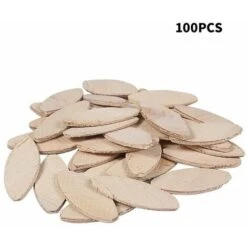 Lamello En Qualité De Menuisier/Plaques De Raccordement/Chevilles Plates/Connecteurs Bois Hêtre，Outil D'amarrage, Couleur Bois, Une Centaine De Pièces， -Fischer Boutique 99373891 2